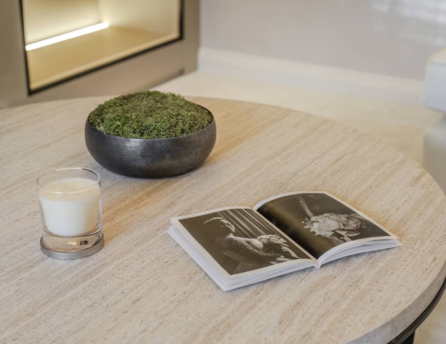 Coffee table with styling