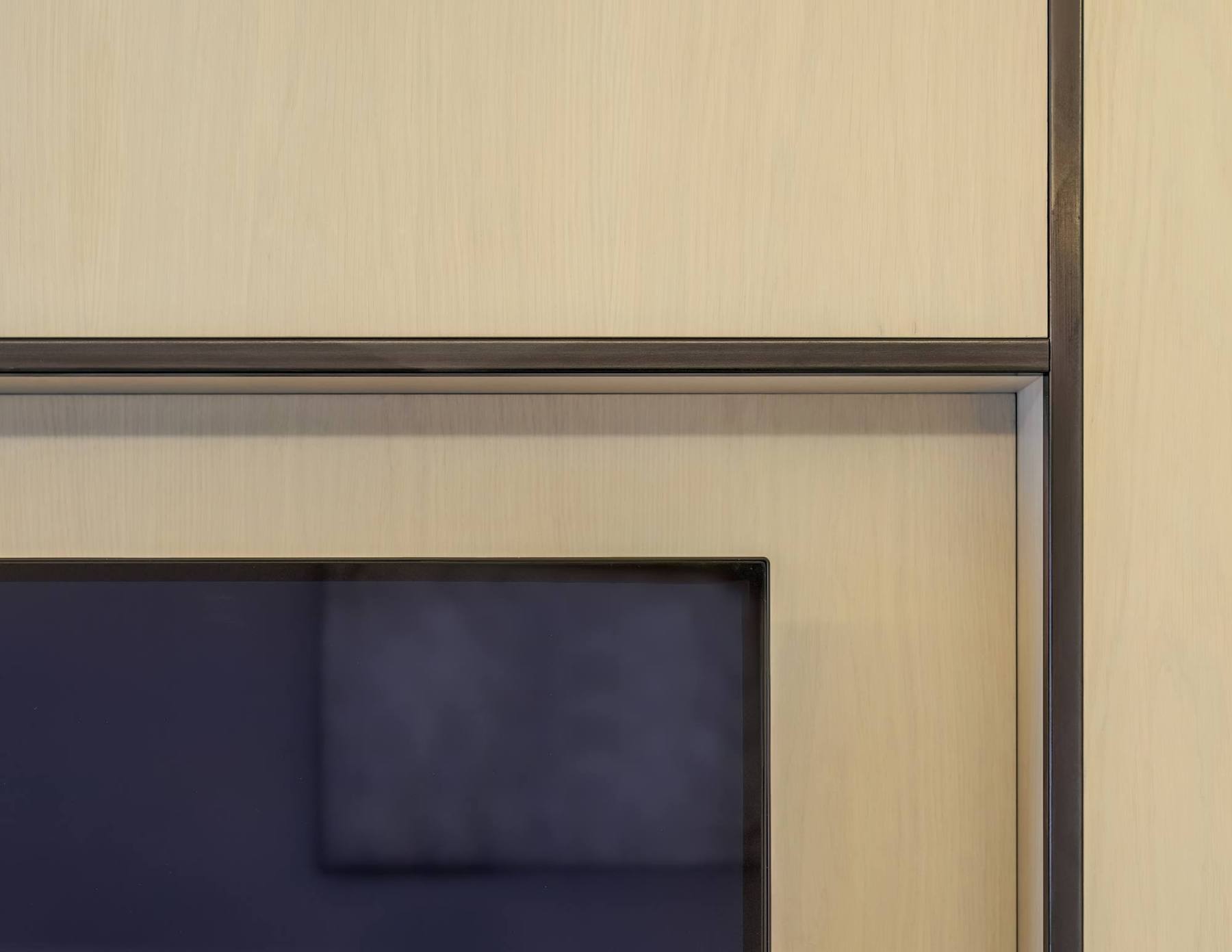 Joinery and TV panel detail