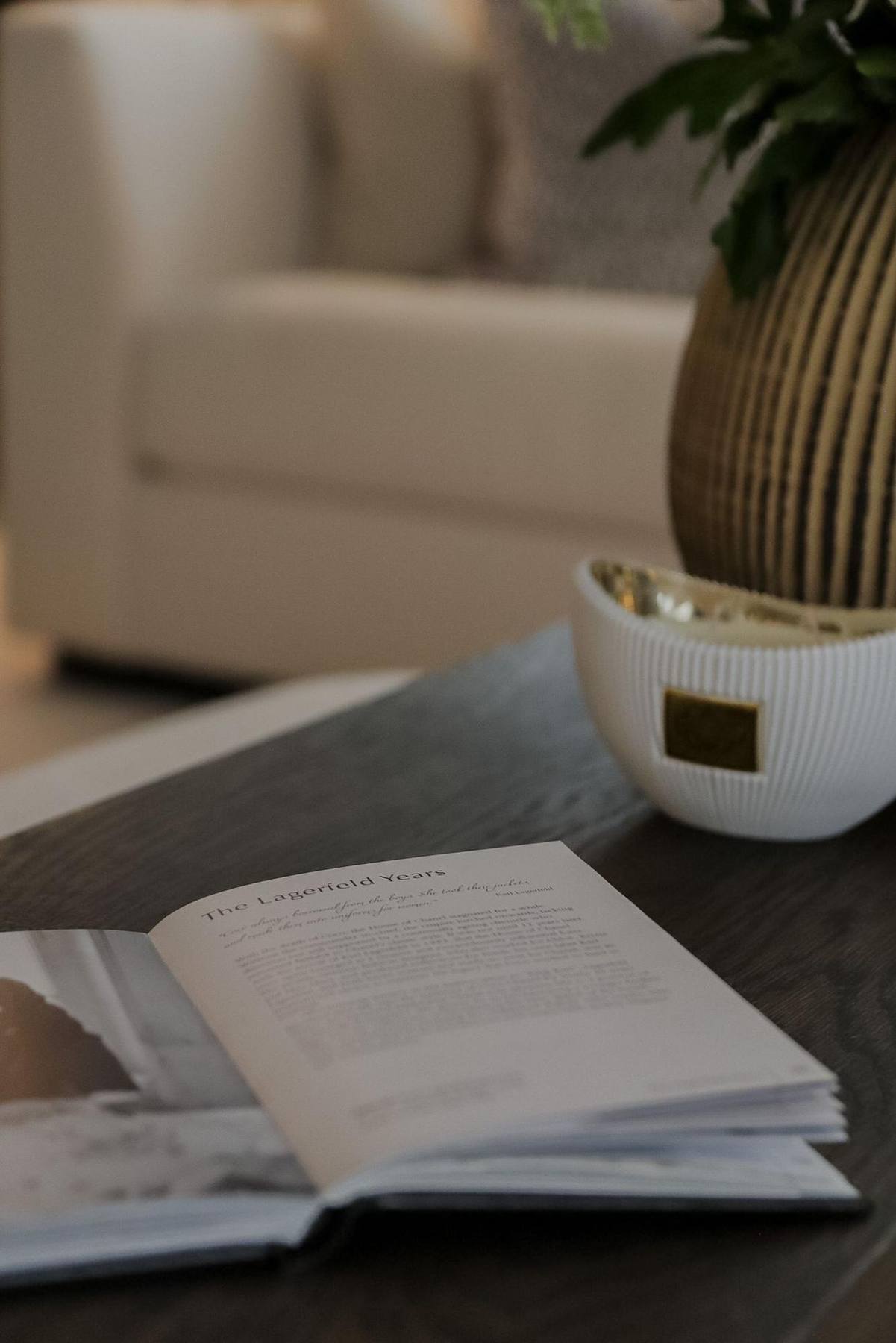 Coffee table book detail